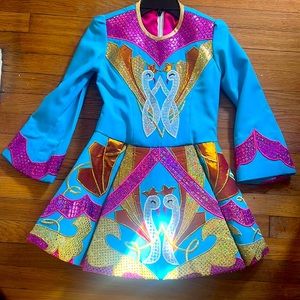 Irish dance hand made dress 8 -10 year old